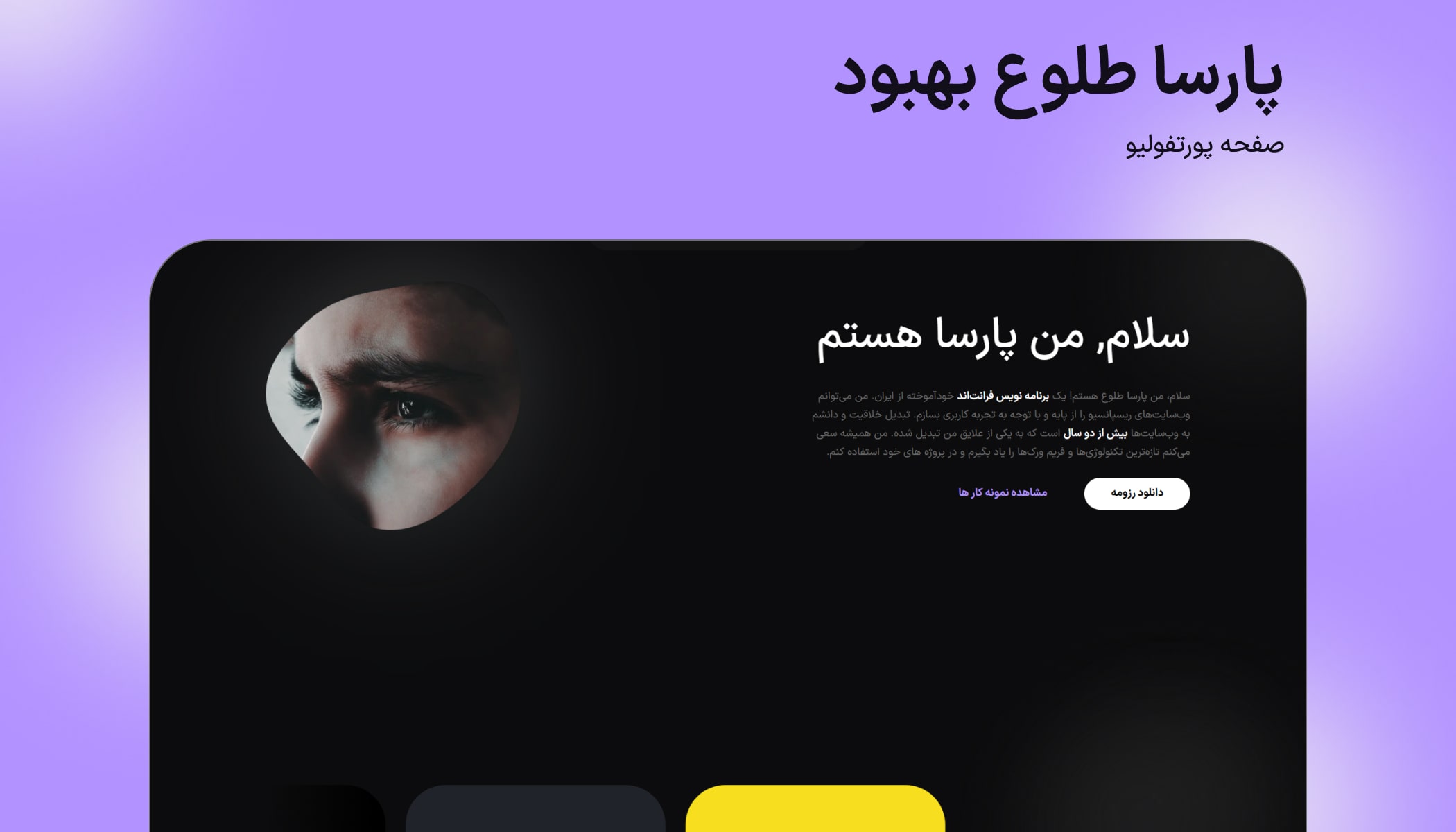پورتفولیو فعلی پروژه